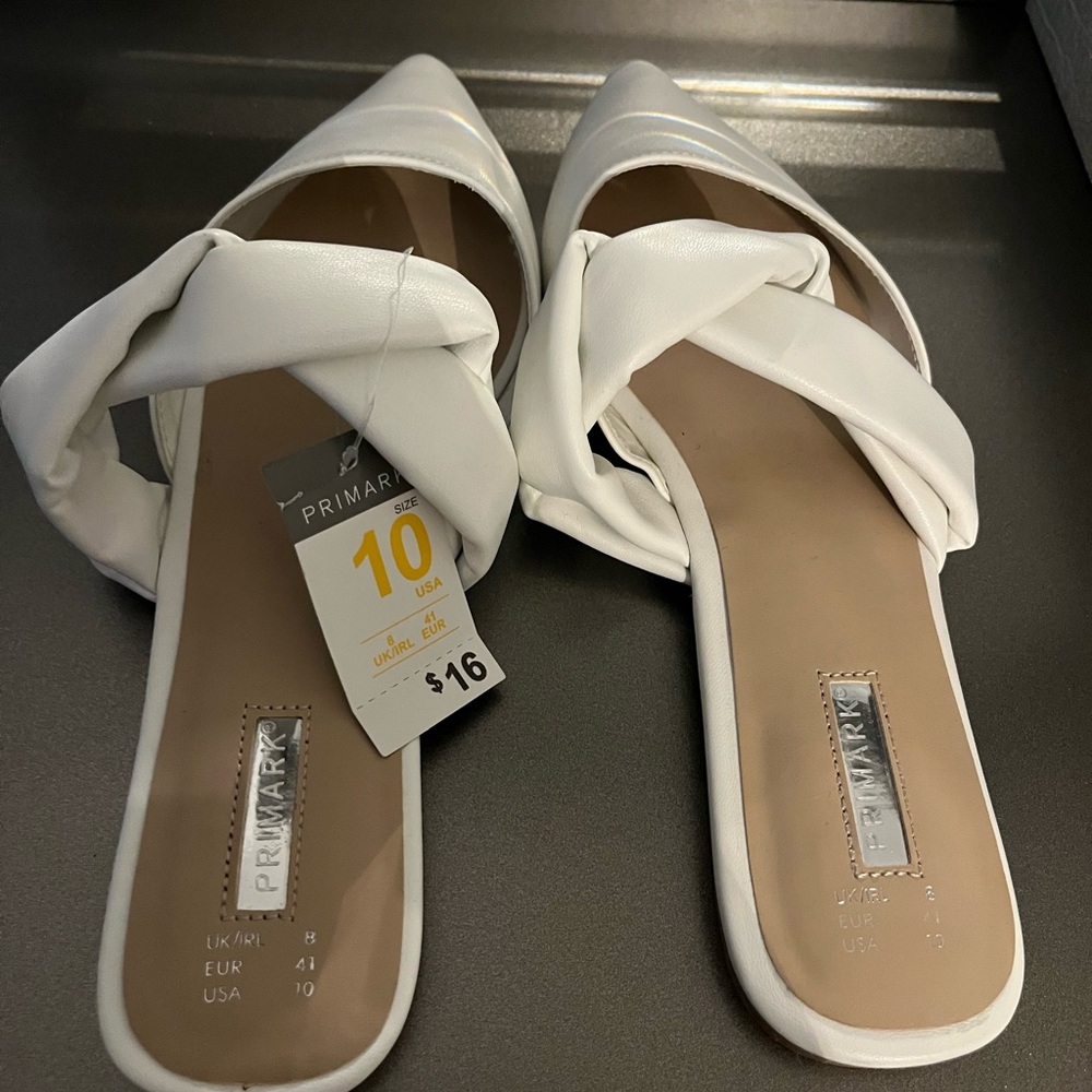 Primark Women's White Slip-On Shoes